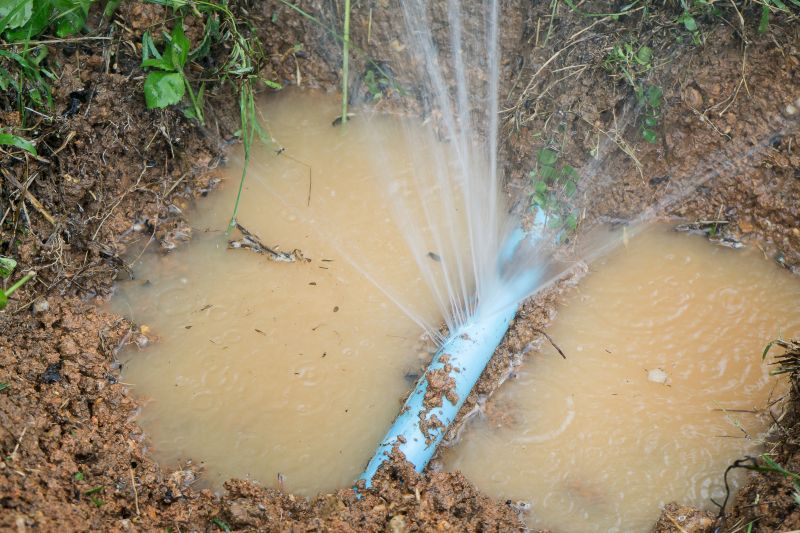 Burst Water Line Repair
